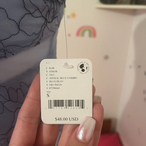 FREE PEOPLE ꔹ Double Date Embroidered Mesh Crop Camisole - Picture 12 of 16